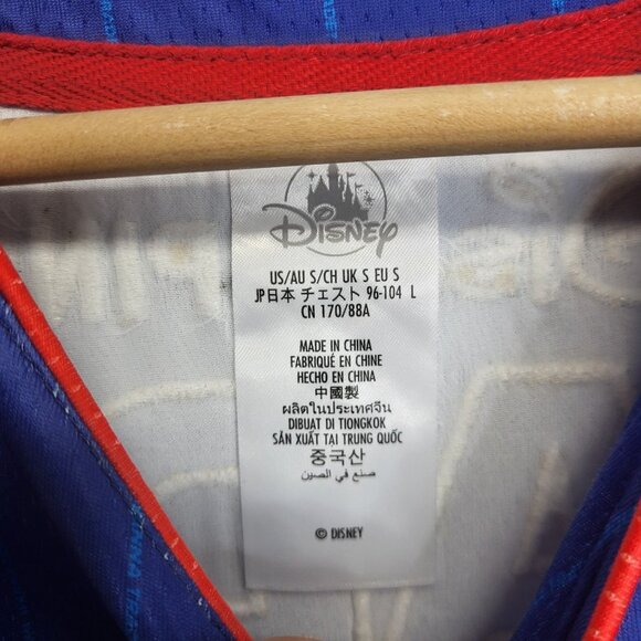Disney Pin Trader Jersey Adult Small Blue Baseball Button Down Short Sleeve 2025 - Picture 9 of 10
